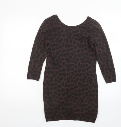 Womens UK Size 10 Red Herring Brown Pullover Jumper
