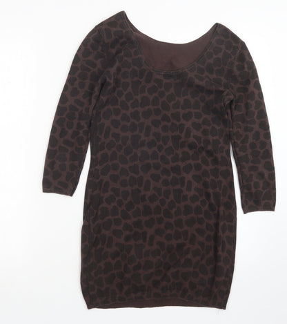 Womens UK Size 10 Red Herring Brown Pullover Jumper
