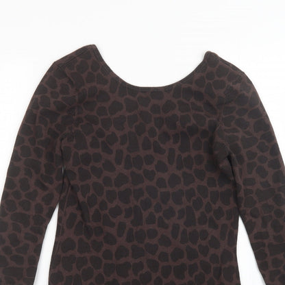 Womens UK Size 10 Red Herring Brown Pullover Jumper