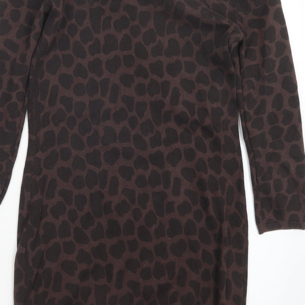 Womens UK Size 10 Red Herring Brown Pullover Jumper