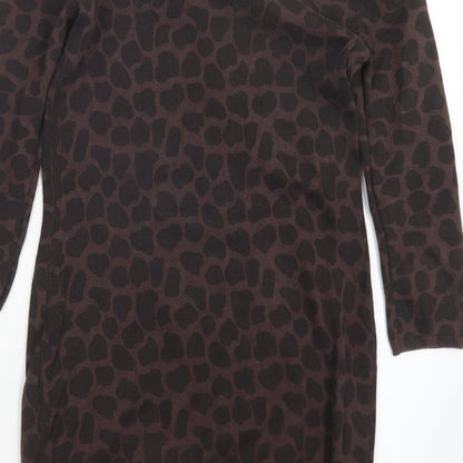 Womens UK Size 10 Red Herring Brown Pullover Jumper