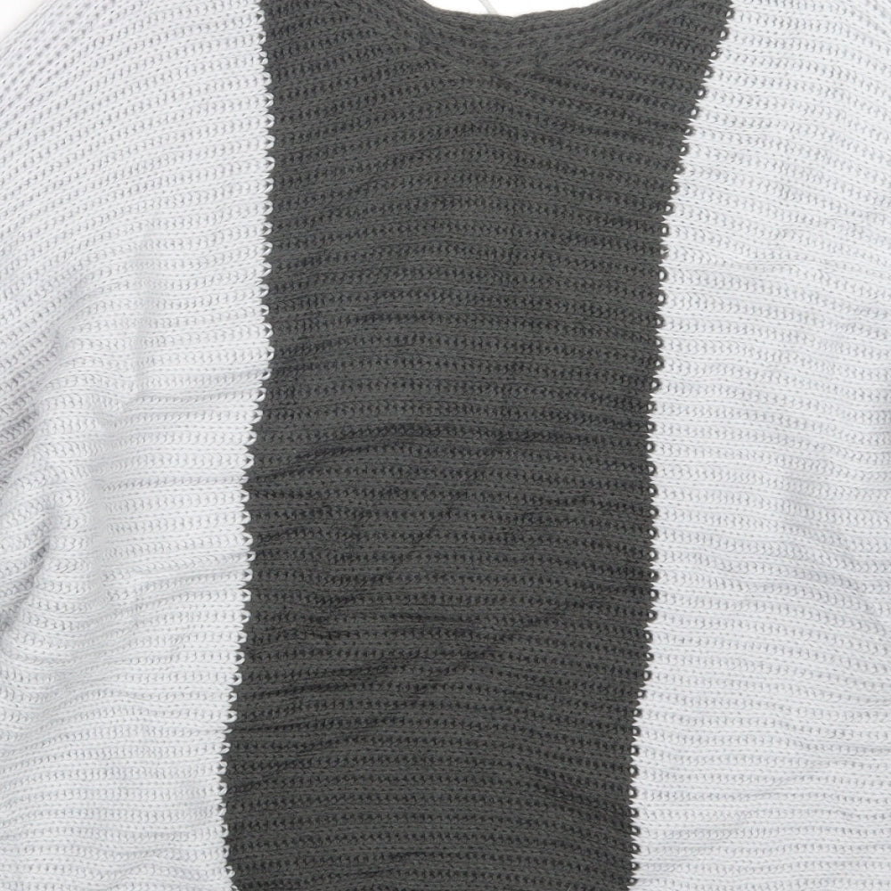 Jean Pascale Womens Grey  Knit Pullover Jumper Size S