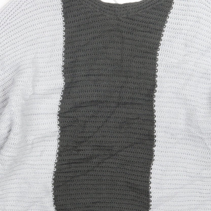 Jean Pascale Womens Grey  Knit Pullover Jumper Size S