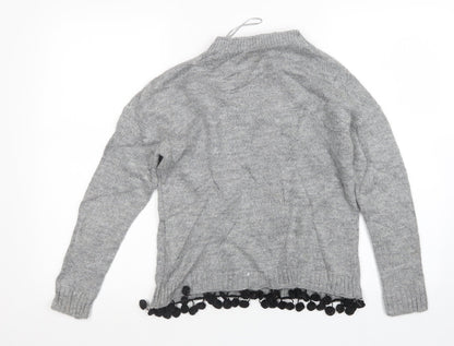 Primark Womens Grey  Knit Pullover Jumper Size 4
