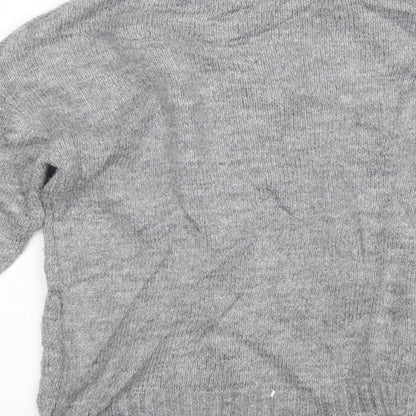 Primark Womens Grey  Knit Pullover Jumper Size 4