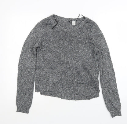 Womens UK Size XS Divided by H&M Grey Pullover Jumper