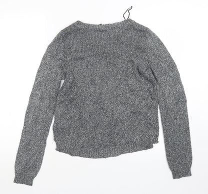 Womens UK Size XS Divided by H&M Grey Pullover Jumper