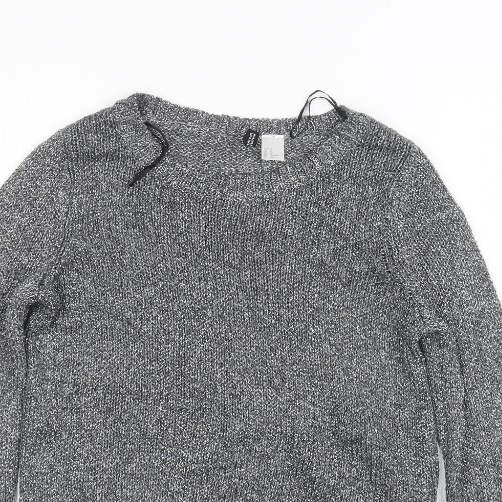 Womens UK Size XS Divided by H&M Grey Pullover Jumper