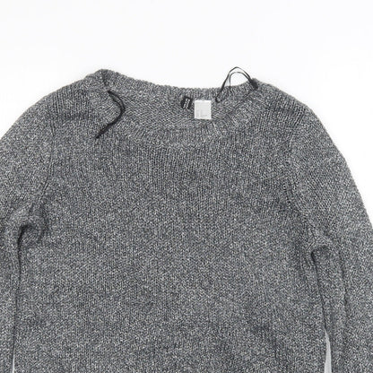 Womens UK Size XS Divided by H&M Grey Pullover Jumper