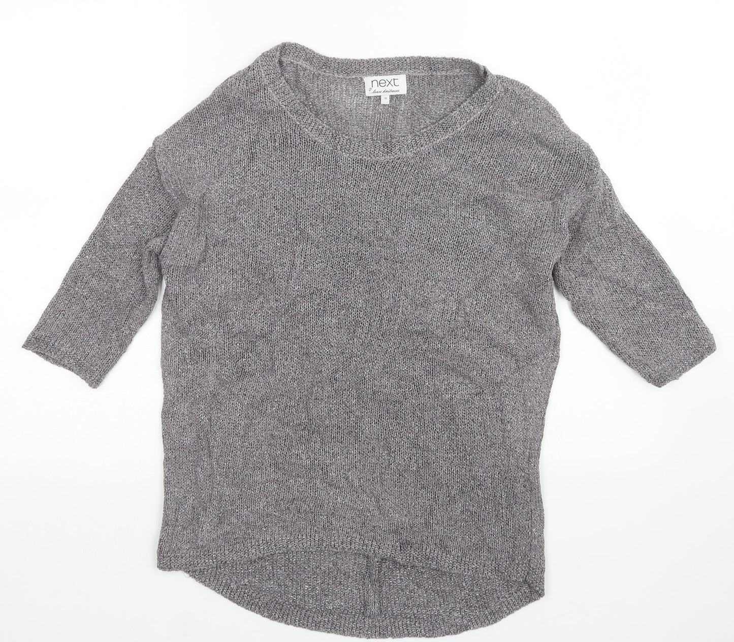 Womens UK Size 10 NEXT Grey Pullover Jumper