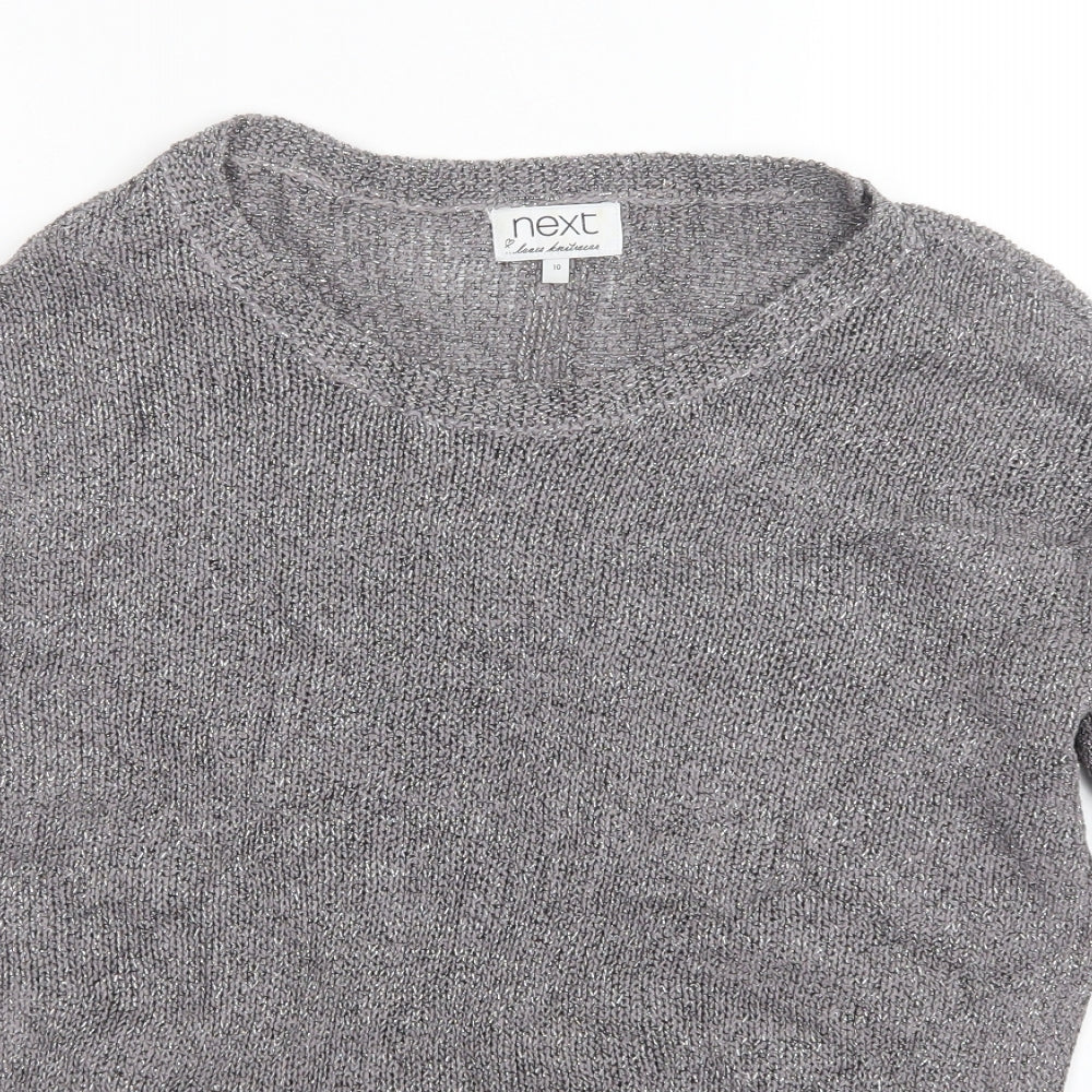 Womens UK Size 10 NEXT Grey Pullover Jumper