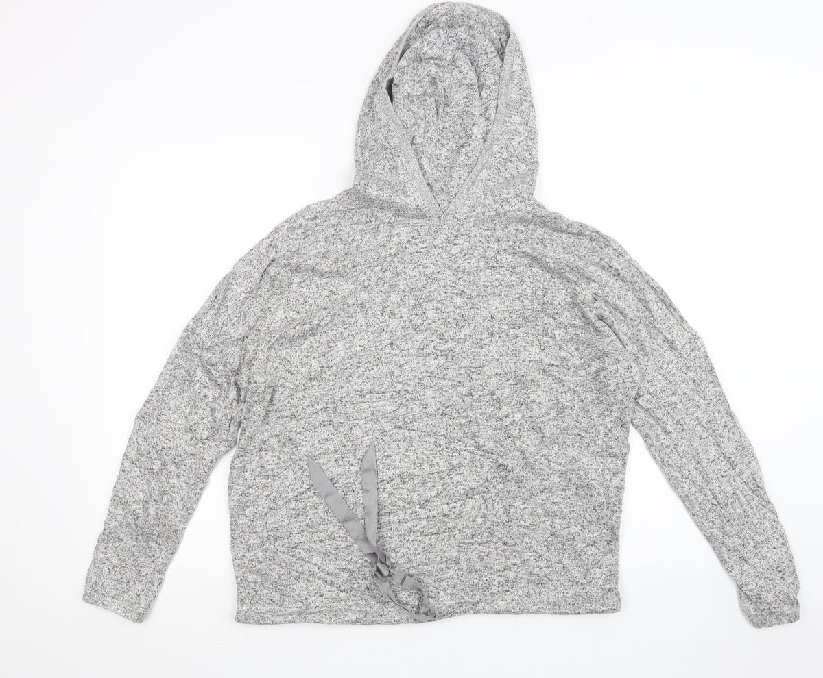 Additional front view of Next women’s grey geometric top one piece, size UK 10