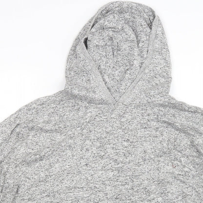 Close-up detail of Next women’s grey geometric top one piece, size UK 10