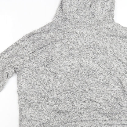 Brand and care label for Next women’s grey geometric top one piece, size UK 10
