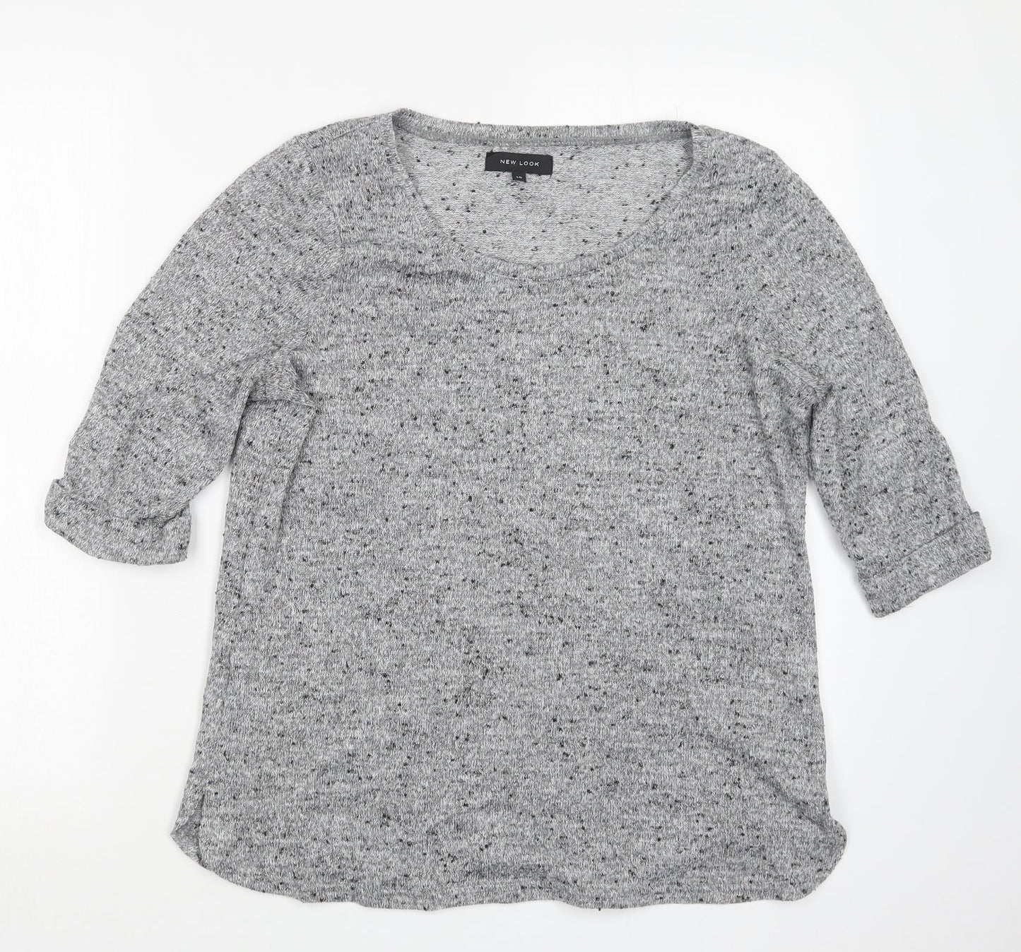 Womens UK Size 14 New Look Grey Pullover Jumper