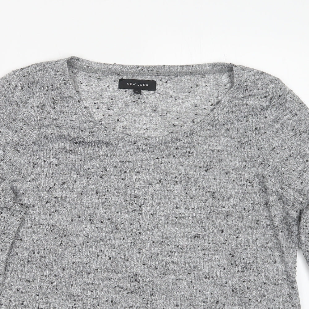 Womens UK Size 14 New Look Grey Pullover Jumper