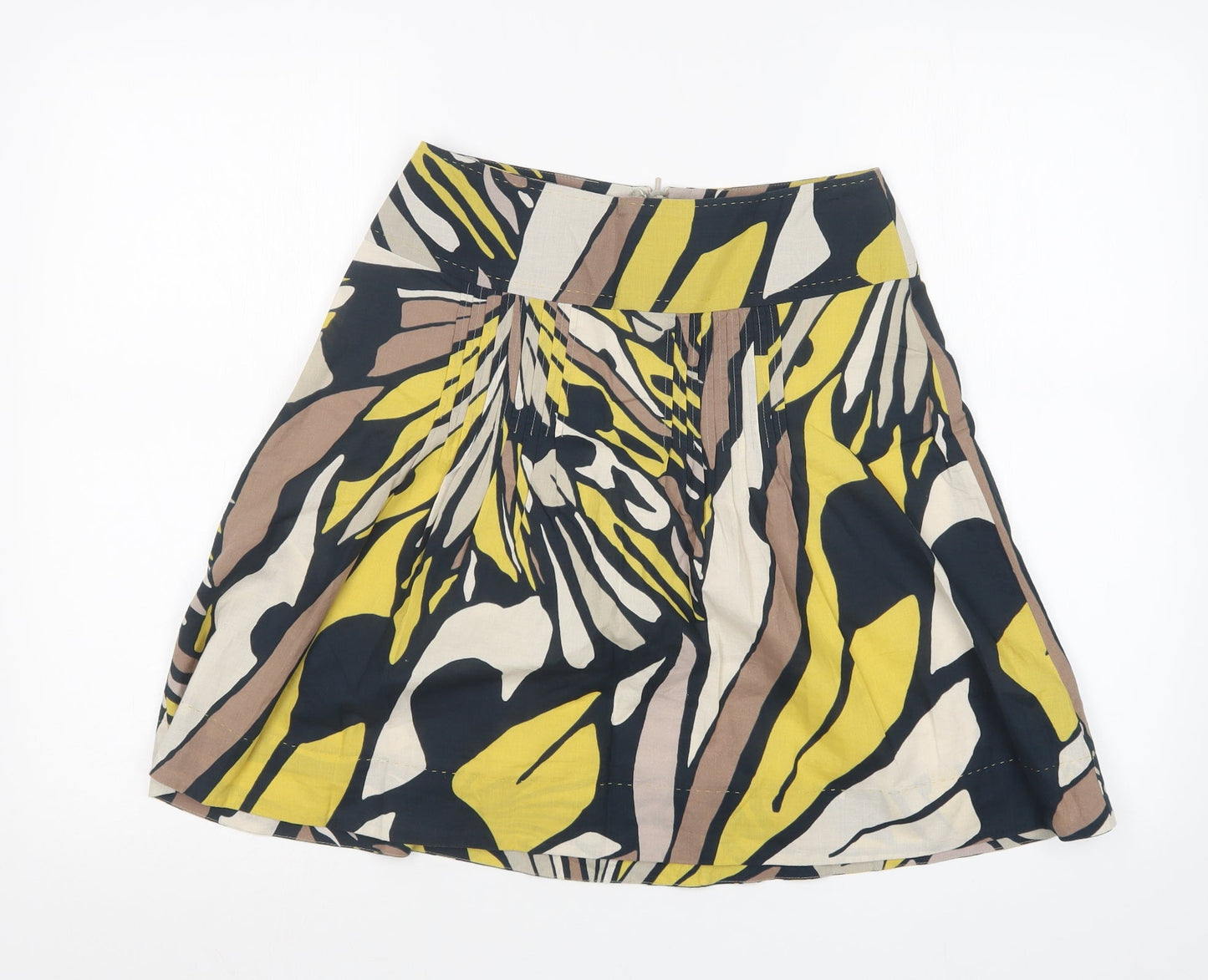 Marks and Spencer Womens Blue Geometric  A-Line Skirt Size 6