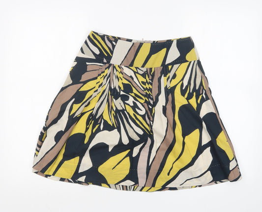 Marks and Spencer Womens Blue Geometric  A-Line Skirt Size 6