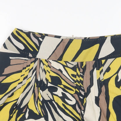 Marks and Spencer Womens Blue Geometric  A-Line Skirt Size 6