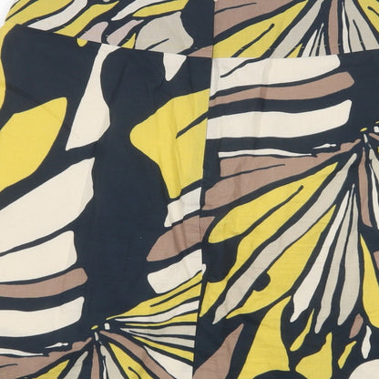 Marks and Spencer Womens Blue Geometric  A-Line Skirt Size 6