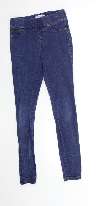 Denim & Co. Womens Blue  Denim Skinny Jeans Size 8 L27 in
