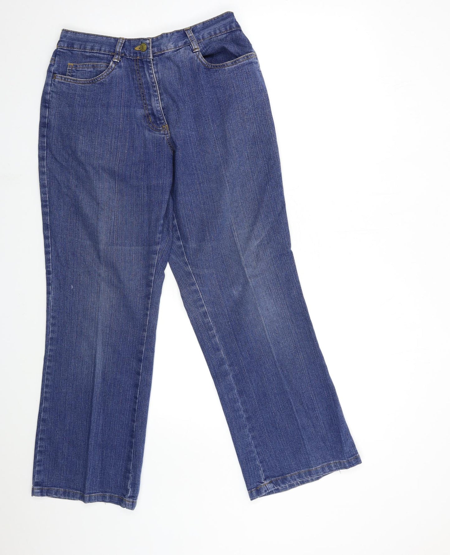 Being Casual Womens Blue  Denim Tapered Jeans Size 12 L29 in