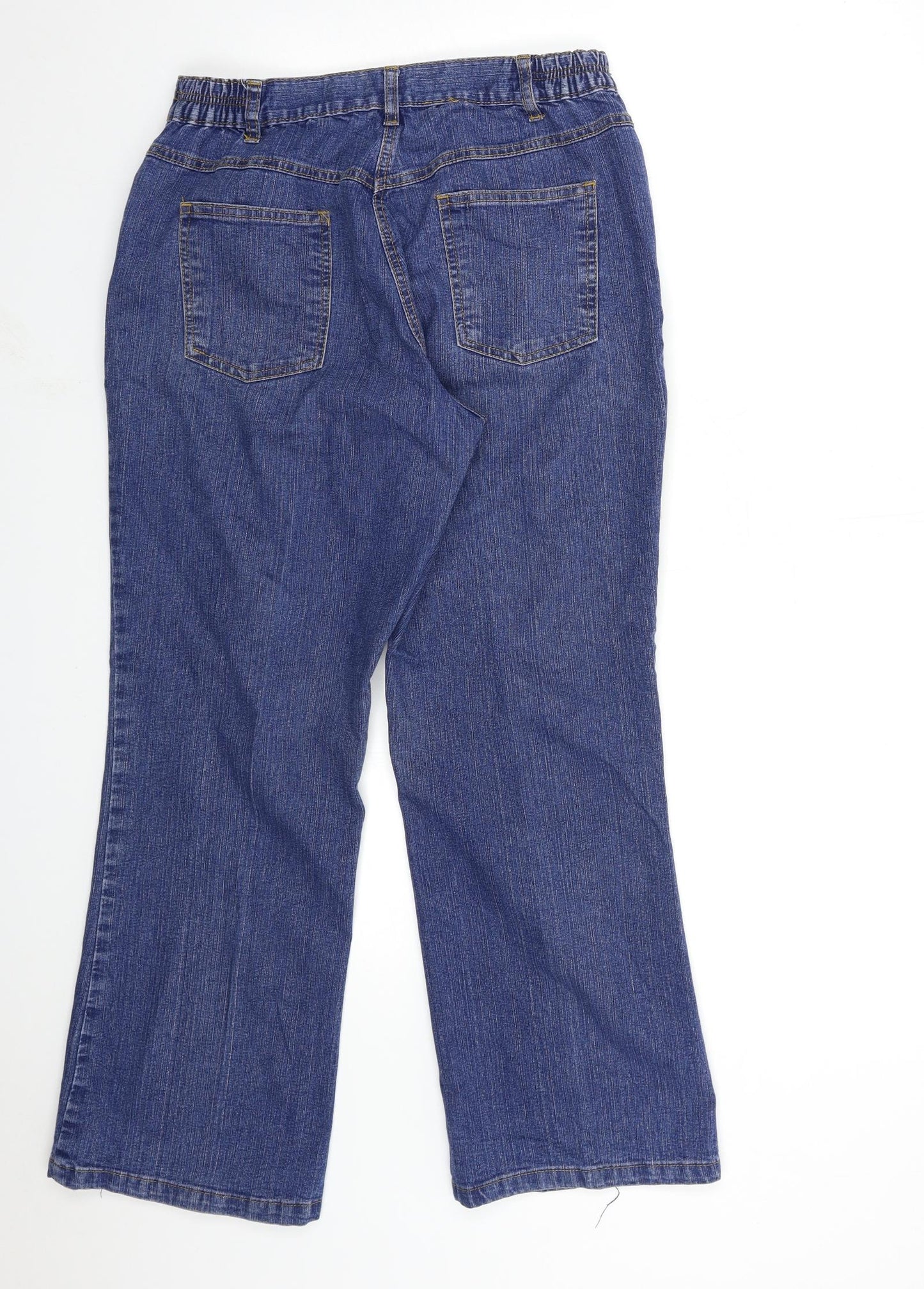 Being Casual Womens Blue  Denim Tapered Jeans Size 12 L29 in