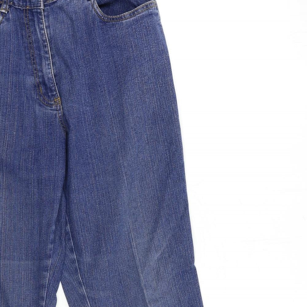 Being Casual Womens Blue  Denim Tapered Jeans Size 12 L29 in