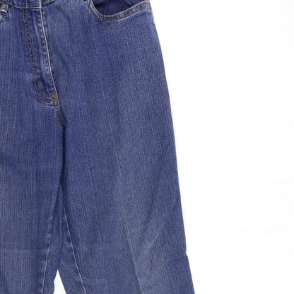 Being Casual Womens Blue  Denim Tapered Jeans Size 12 L29 in