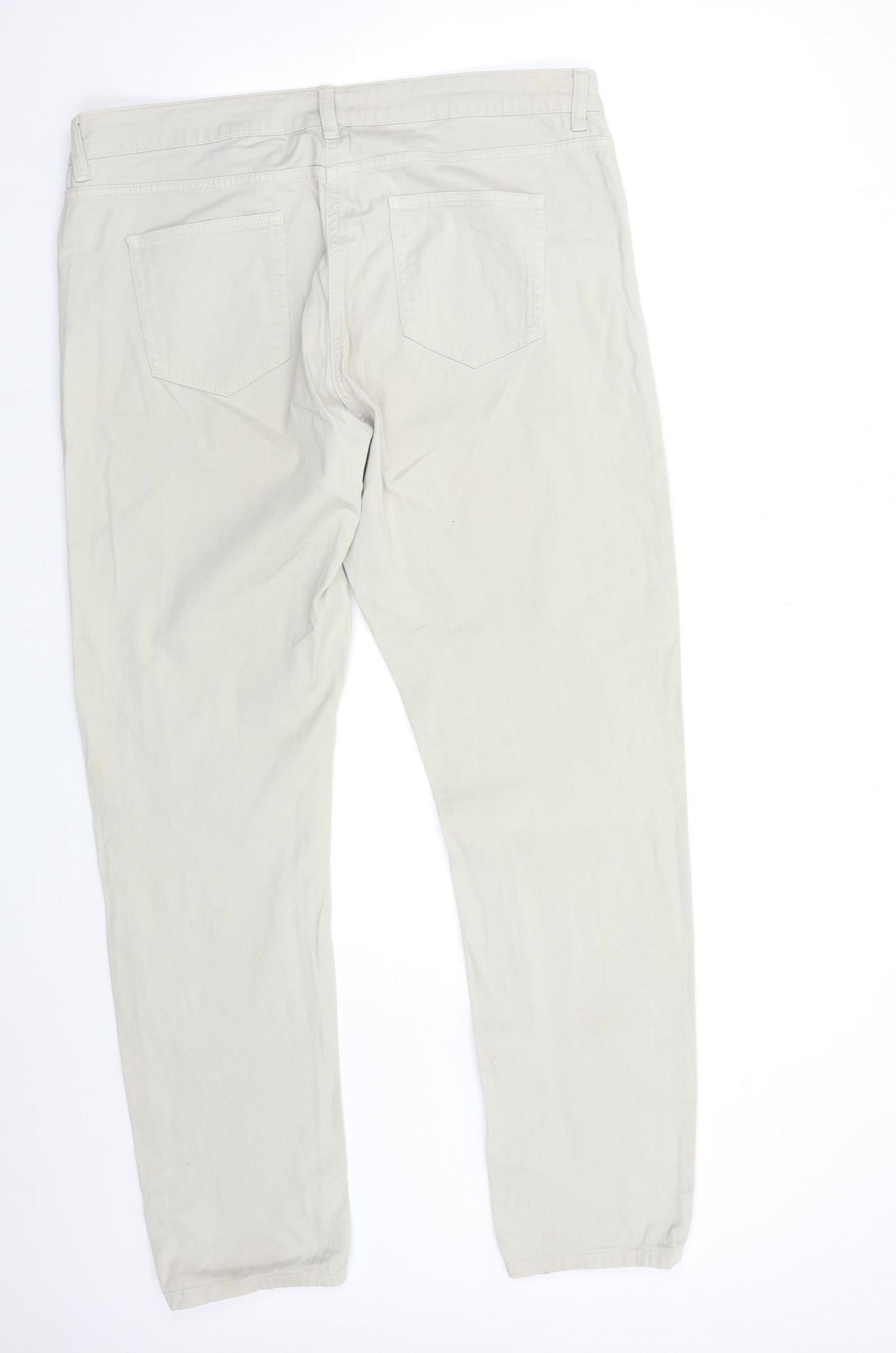 Womens UK Size 10 Wallis Regular Fit Tapered Grey Jeans