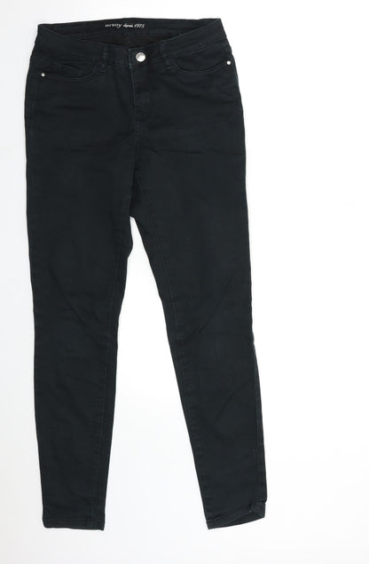 ORSAY Womens Black  Denim Skinny Jeans Size 8 L30 in