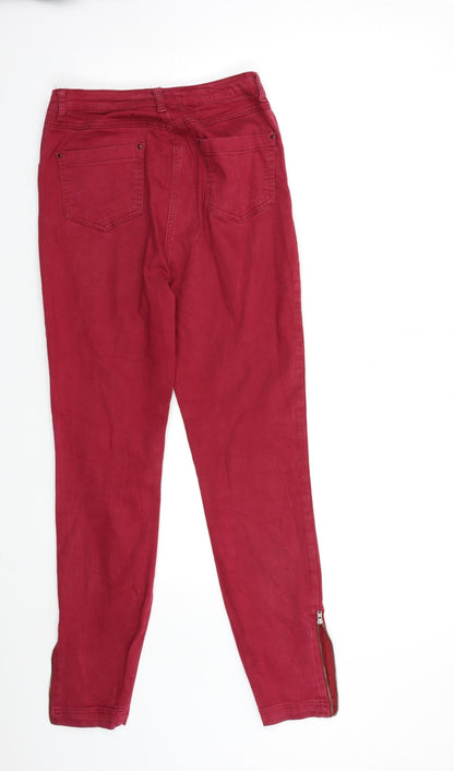 Womens UK Size 26 in Preworn Regular Fit Skinny Red Jeans