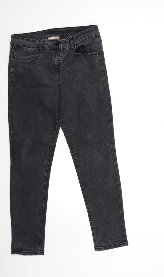 Avenue Womens Black  Denim Skinny Jeans Size 14 L29 in