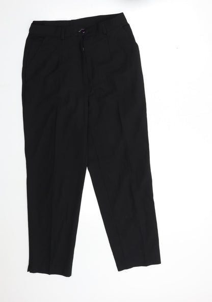 Preworn Womens Black   Trousers  Size 28 in L29 in