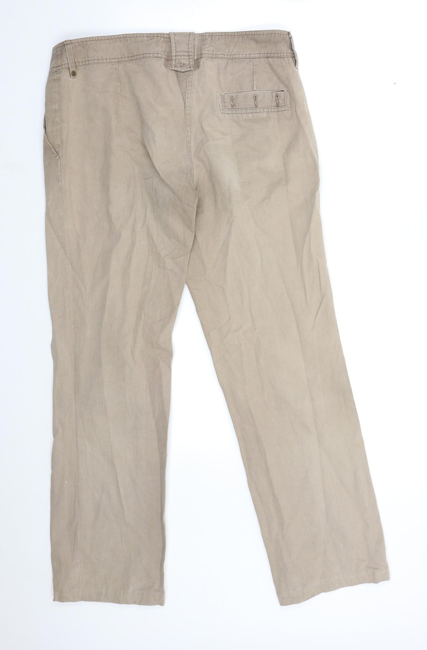 Womens UK Size 32 in RESERVED Regular Fit Straight Brown Jeans