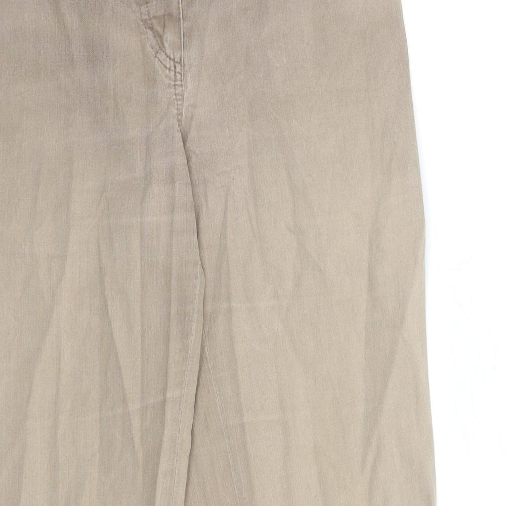 Womens UK Size 32 in RESERVED Regular Fit Straight Brown Jeans