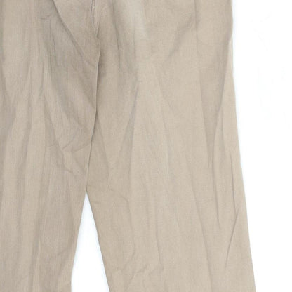 Womens UK Size 32 in RESERVED Regular Fit Straight Brown Jeans