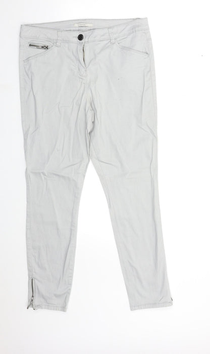 George Womens Grey  Denim Skinny Jeans Size 12 L27 in