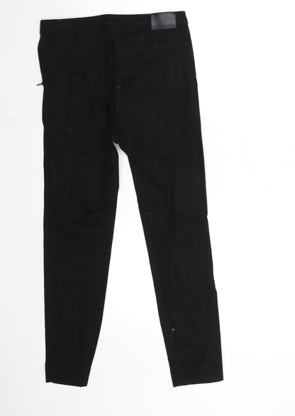 Womens UK Size 6 H&M Regular Fit Skinny Black Jeans