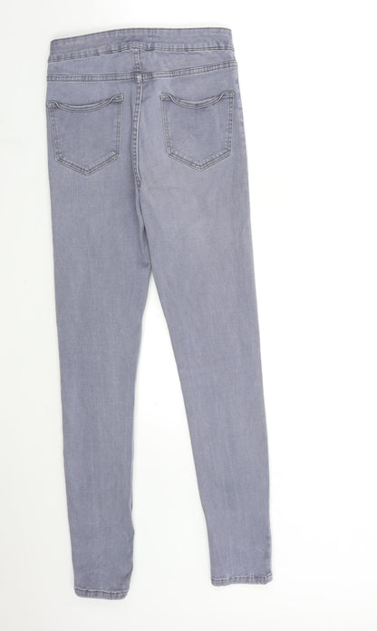 New Look Womens Grey  Denim Skinny Jeans Size 10 L20 in
