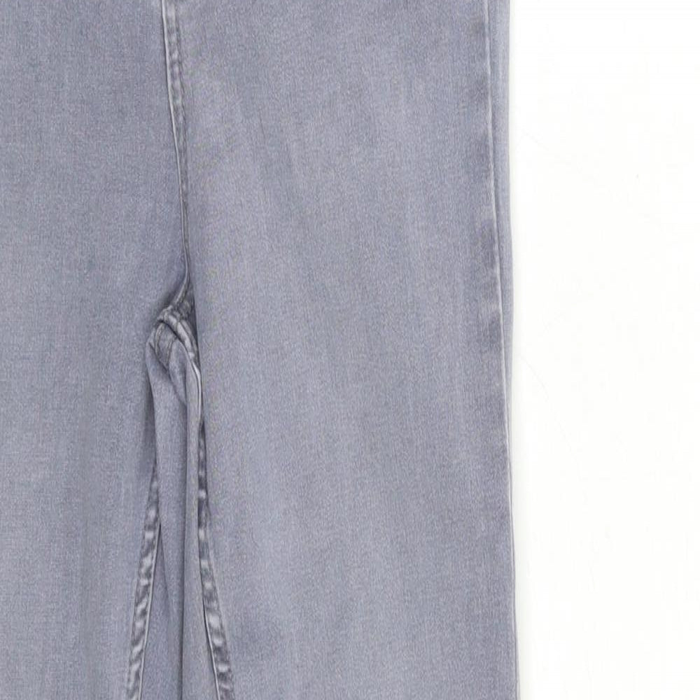 New Look Womens Grey  Denim Skinny Jeans Size 10 L20 in