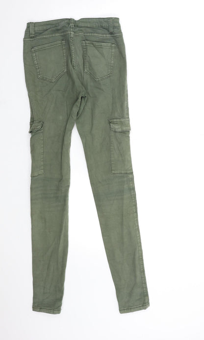 LALULA Womens Green  Denim Skinny Jeans Size 8 L31 in