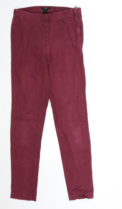 Womens UK Size 26 in H&M Regular Fit Skinny Red Jeans