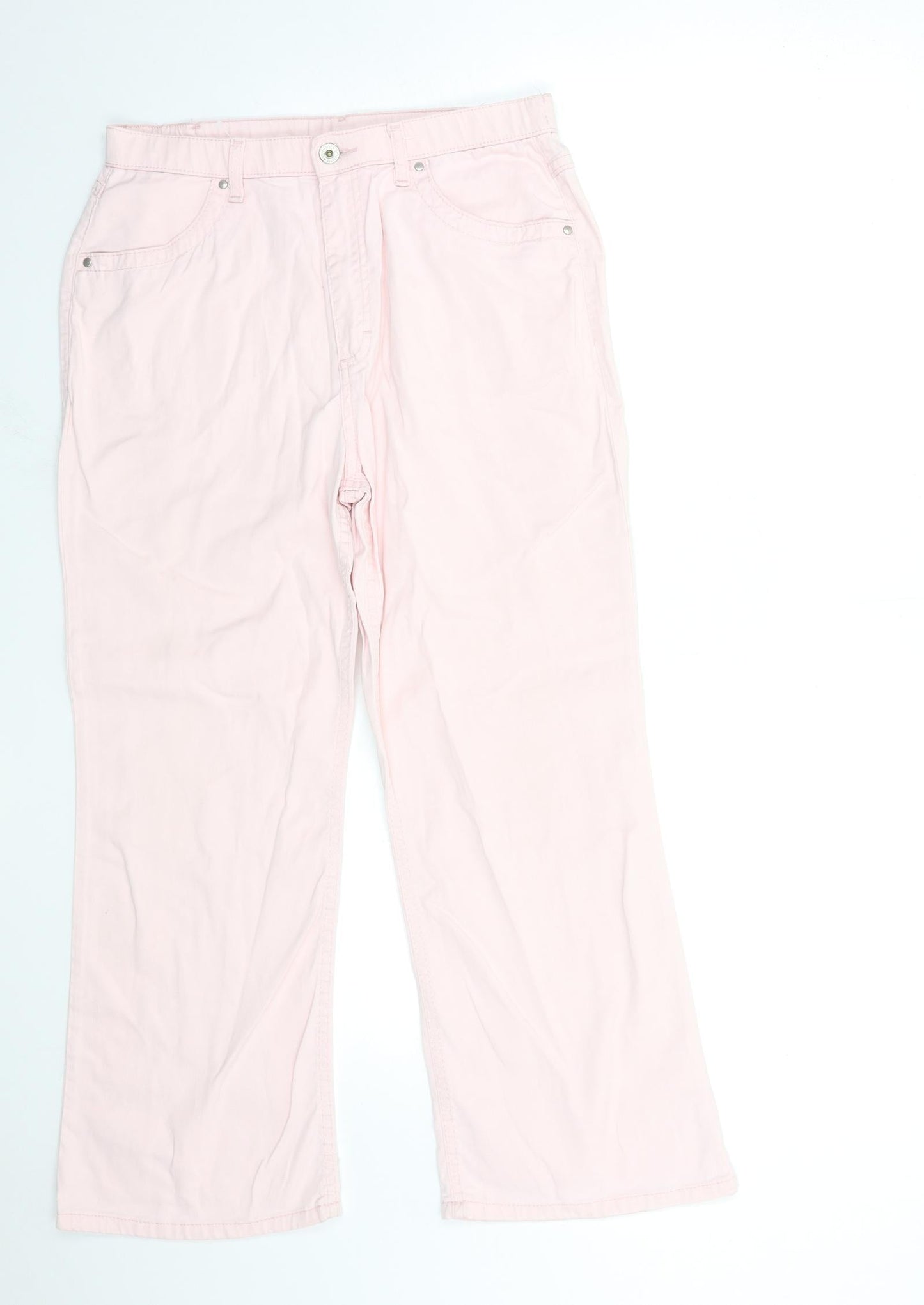 Womens UK Size 30 in Preworn Regular Fit Straight Pink Jeans