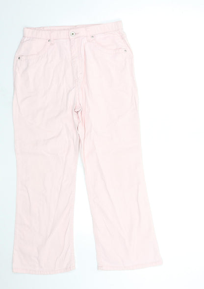 Womens UK Size 30 in Preworn Regular Fit Straight Pink Jeans