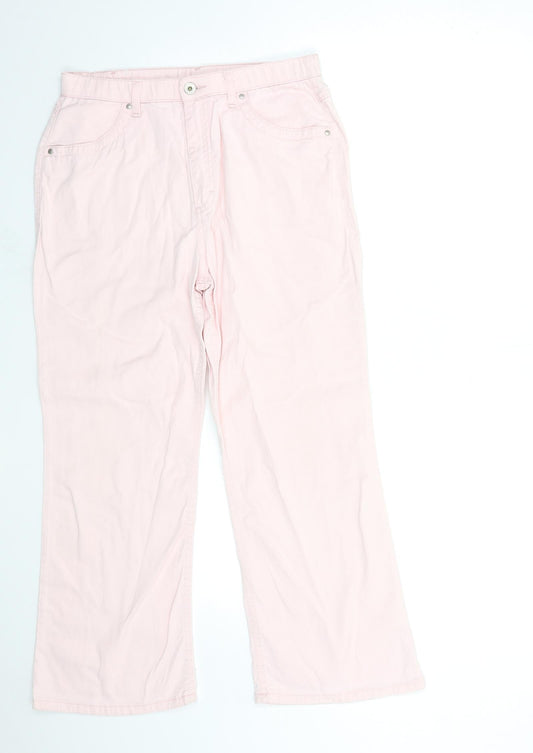 Womens UK Size 30 in Preworn Regular Fit Straight Pink Jeans