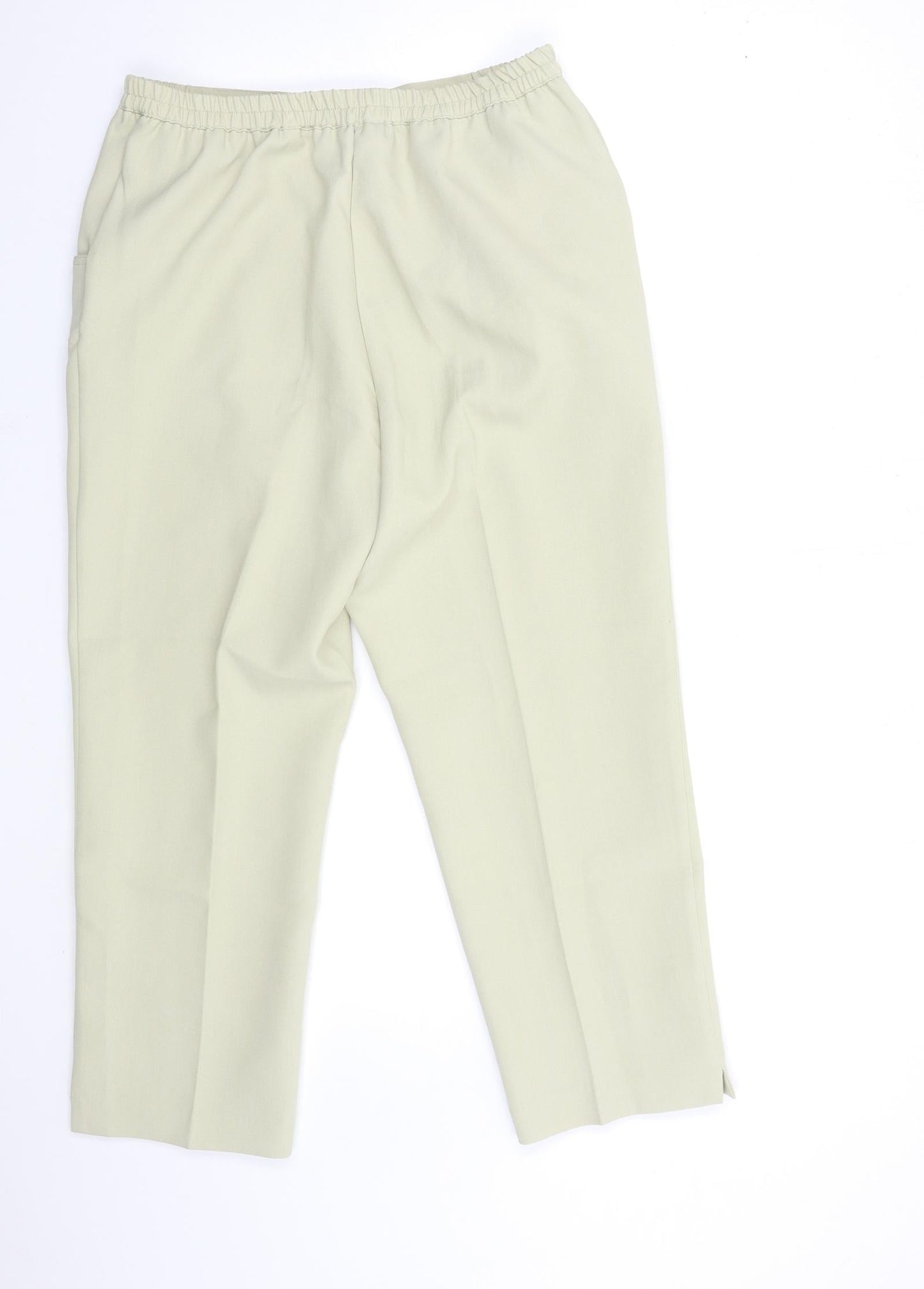 Womens UK Size 14 Essential Collection Regular Fit  Beige Trousers