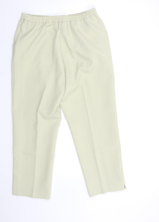 Womens UK Size 14 Essential Collection Regular Fit  Beige Trousers