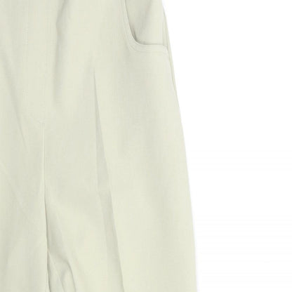 Womens UK Size 14 Essential Collection Regular Fit  Beige Trousers