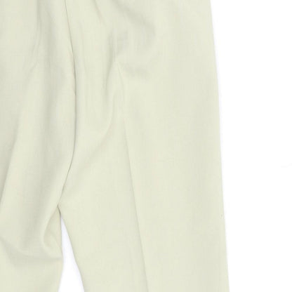 Womens UK Size 14 Essential Collection Regular Fit  Beige Trousers